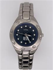 Fossil PR-5099 Women's All Stainless Wristwatch Blue Dial